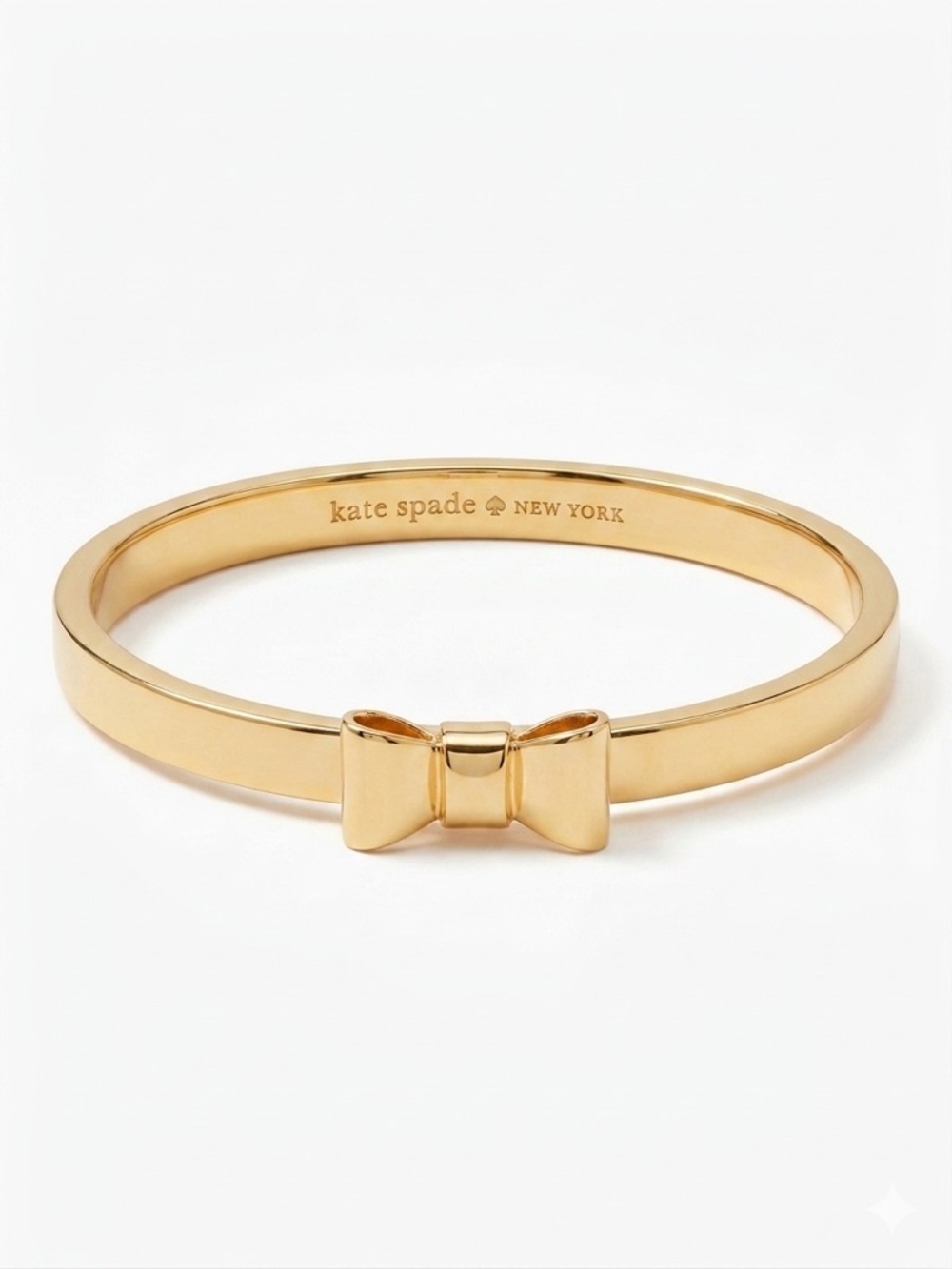 Kate Spade "Take a Bow" Gold Slip-On Bangle Bracelet